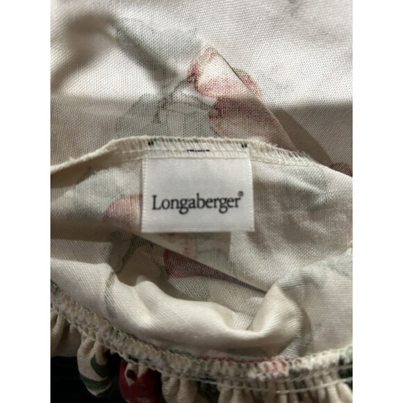 Longaberger Fruit Medley VANITY Basket Liner Fabric Over Edge Ruffles - Picture 3 of 3